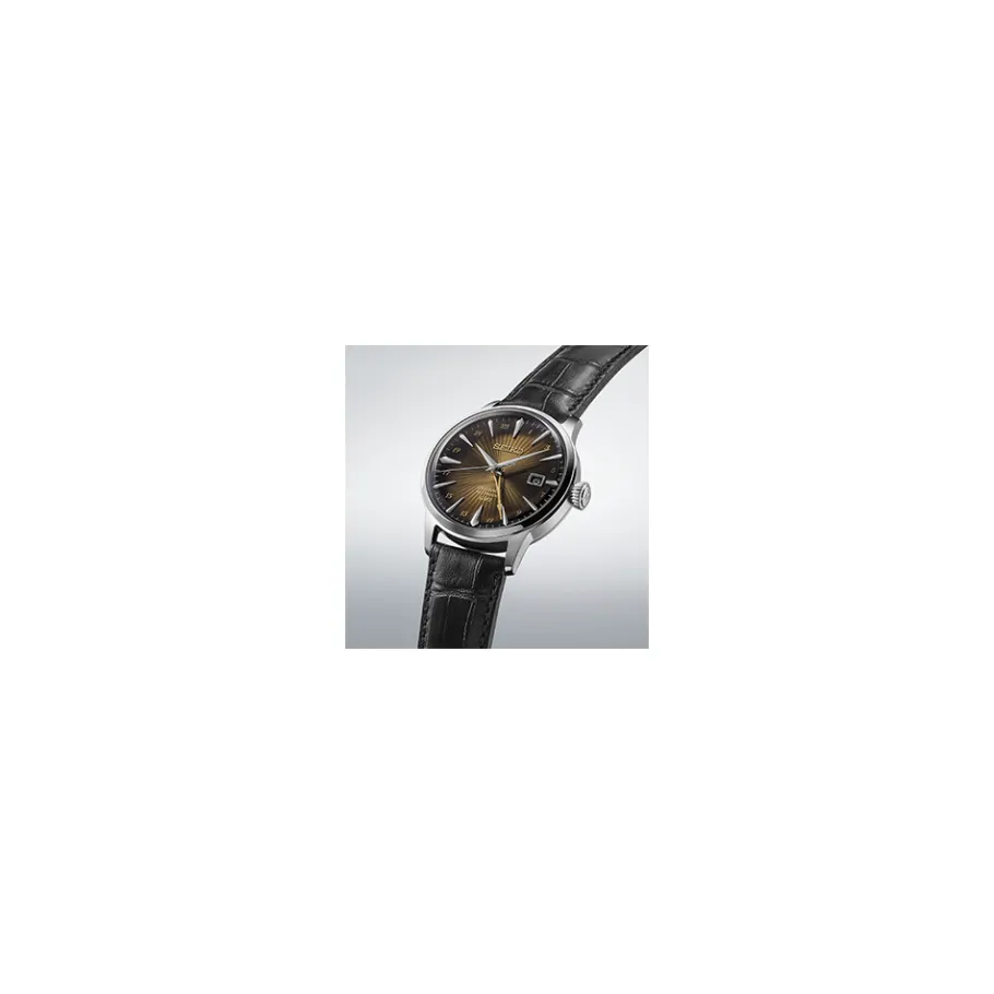 Homme Seiko boutique Montres Cuir Homme|Montre Gmt^Automatique Cocktail GMT 4R34 Marron