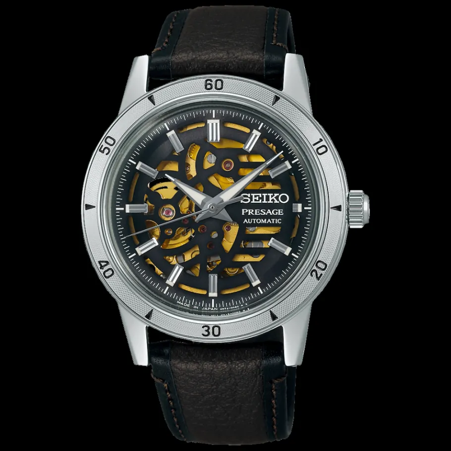 Homme Seiko boutique Montres Cuir Homme|Montre Automatique^Automatique coeur ouvert