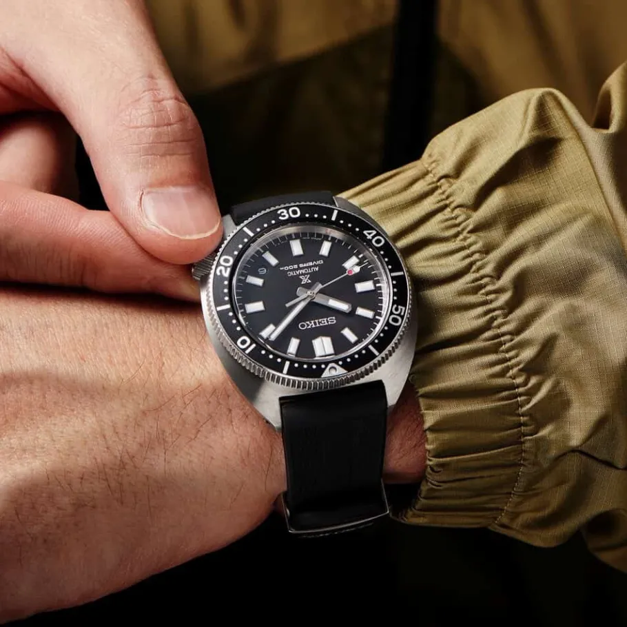 Homme Seiko boutique Montre Noire Homme|Montre De Plongée^Automatique Diver's 200M