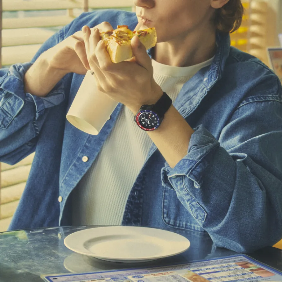 Homme Seiko boutique Editions Limitées|Montre Noire Homme^Automatique GMT PEPSI® Edition Limitée