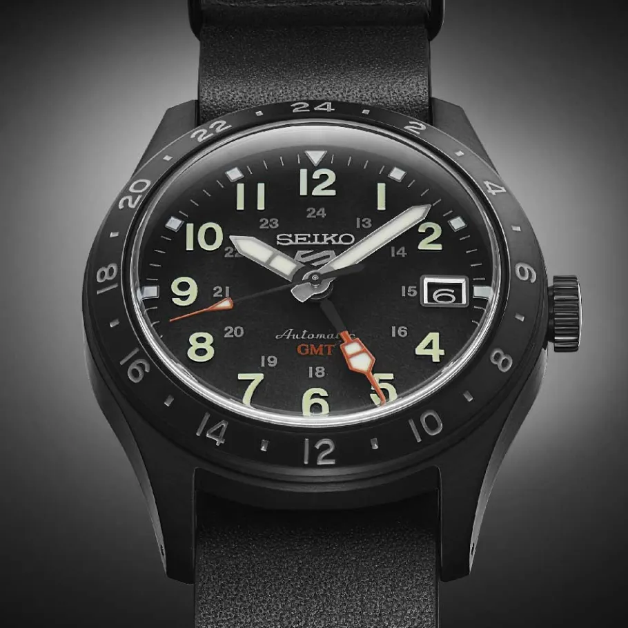 Homme Seiko boutique Montre Noire Homme|Montres Cuir Homme^Automatique GMT SSK025K1