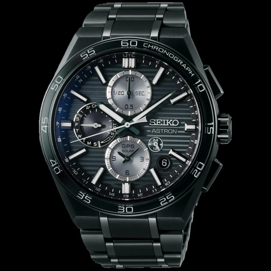 Homme Seiko boutique Montre Quartz Gps Solaire^Chronographe GPS Solaire Dual Time