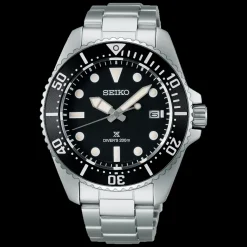 Homme Seiko boutique Montre Acier Homme|Montre De Plongée^Quartz Solaire Diver's 200m