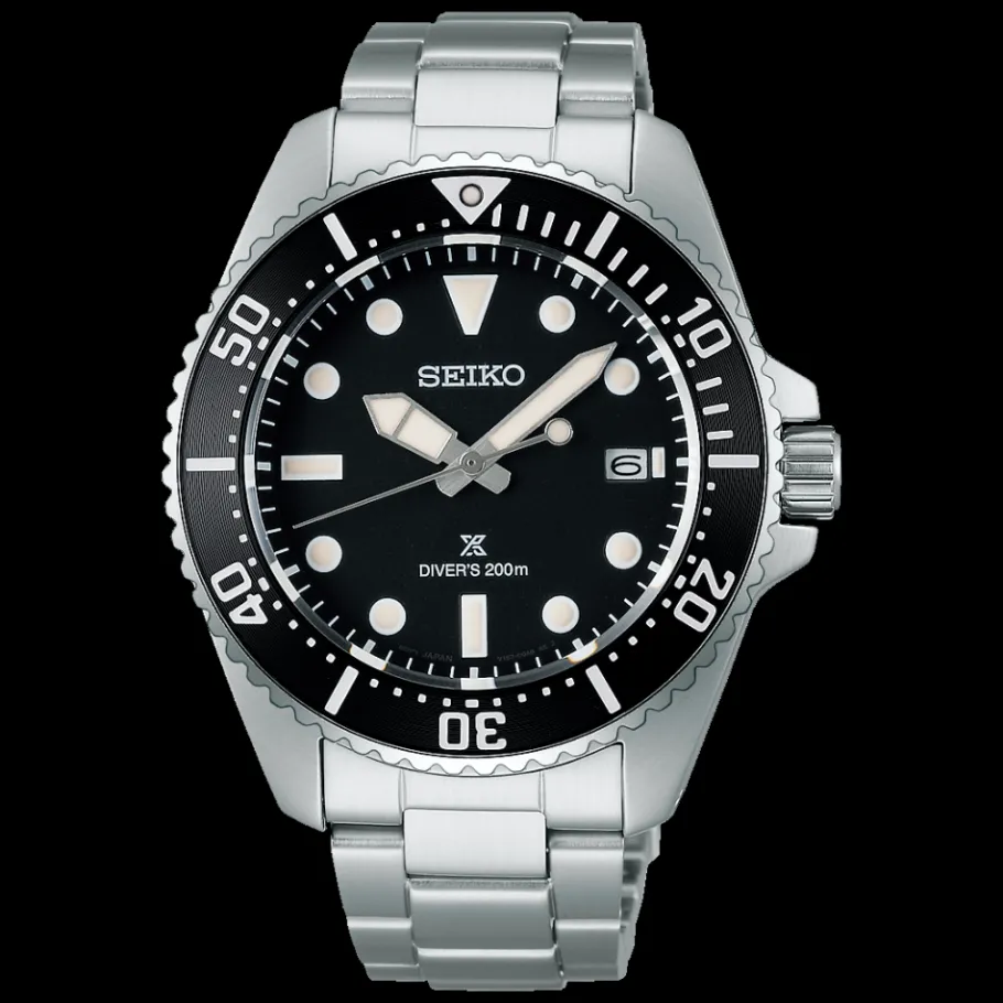 Homme Seiko boutique Montre Acier Homme|Montre De Plongée^Quartz Solaire Diver's 200m