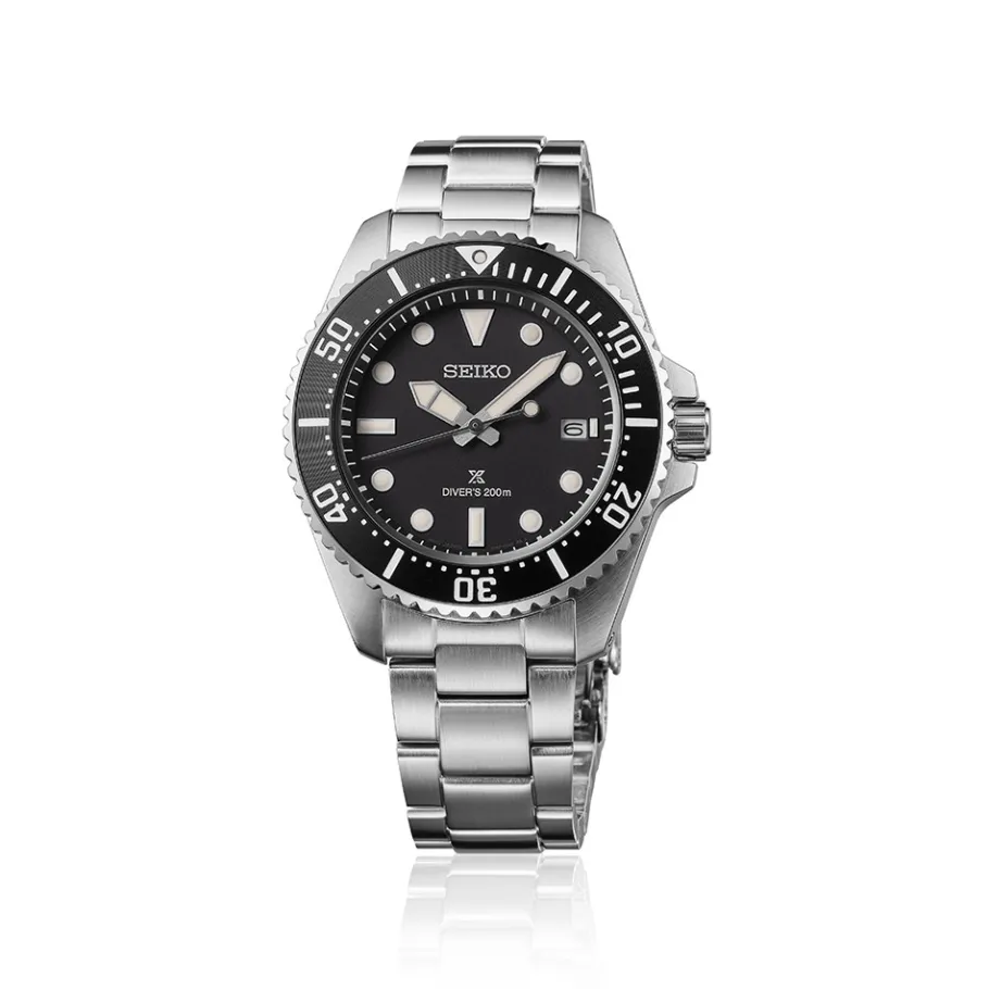 Homme Seiko boutique Montre Acier Homme|Montre De Plongée^Quartz Solaire Diver's 200m