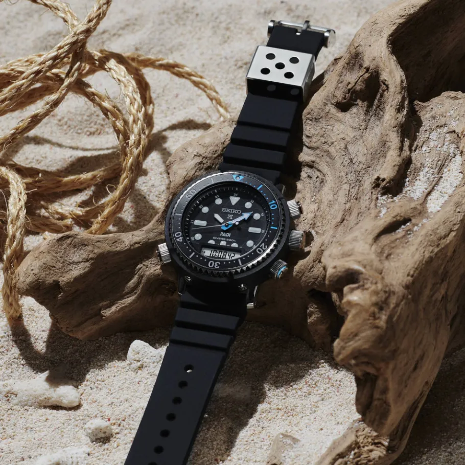Homme Seiko boutique Montre Noire Homme|Montre De Plongée^Quartz Solaire Diver's 200M