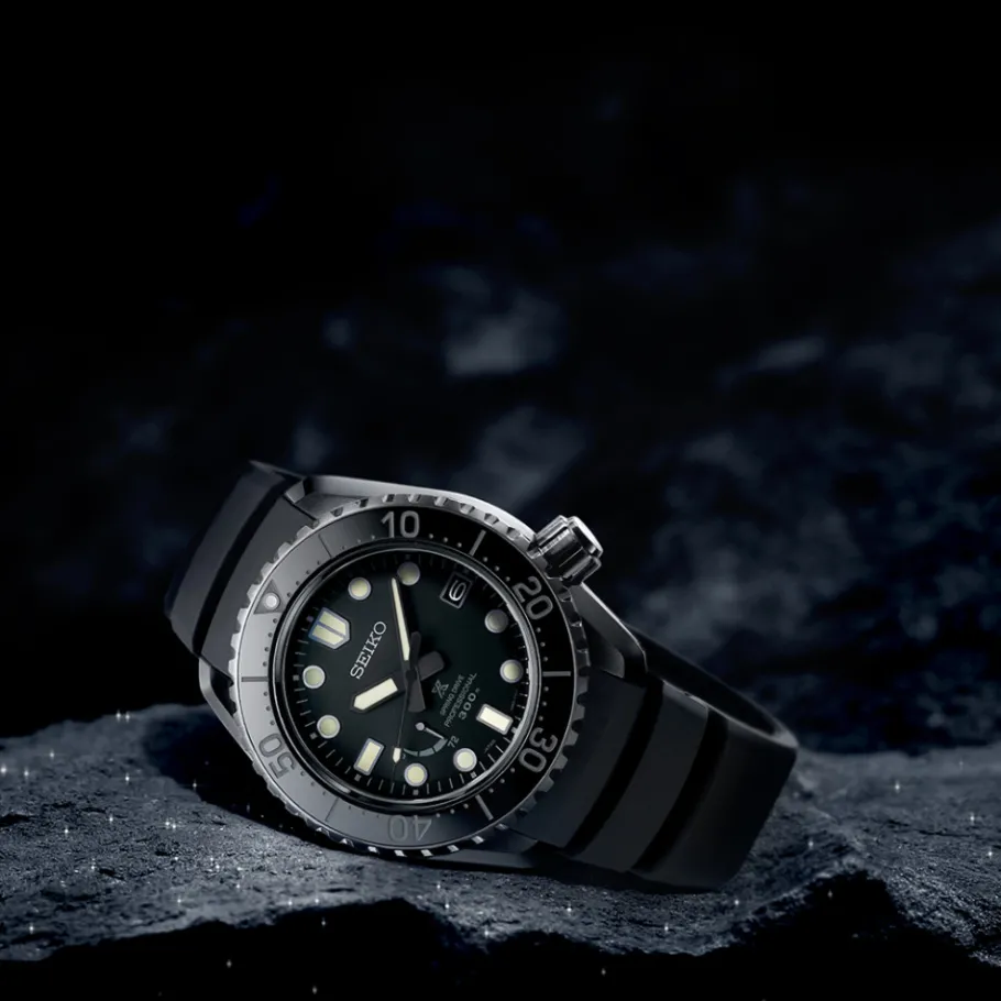 Homme SEIKO Montre Noire Homme|Montre De Plongée^Spring Drive